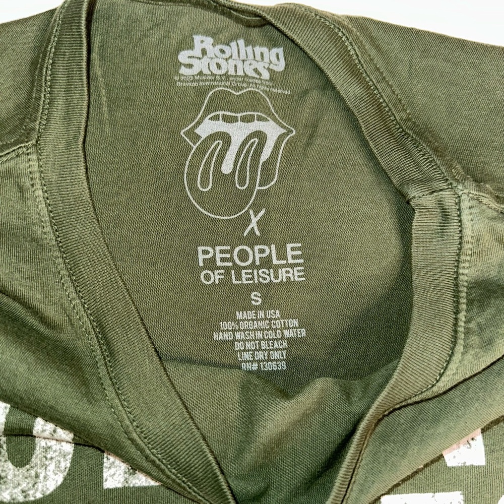 Rolling Stones Green Graphic Tee - Picture 3 of 3